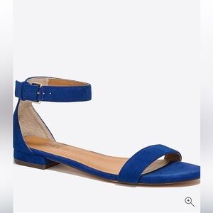 J. Crew Factory Hadley Suede Ankle Strap Sandal